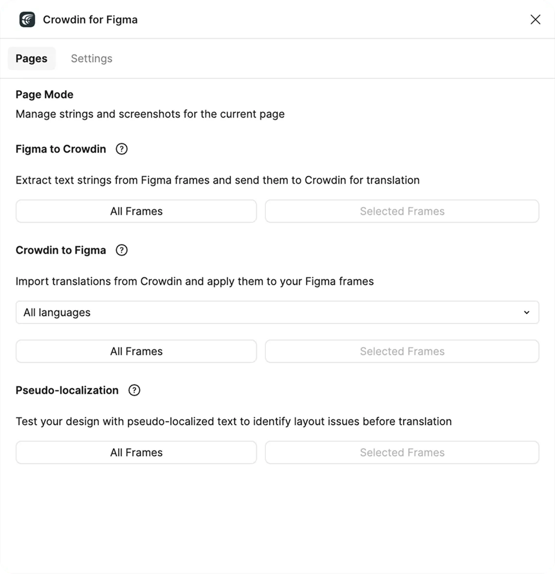 Figma Plugin Pages Tab